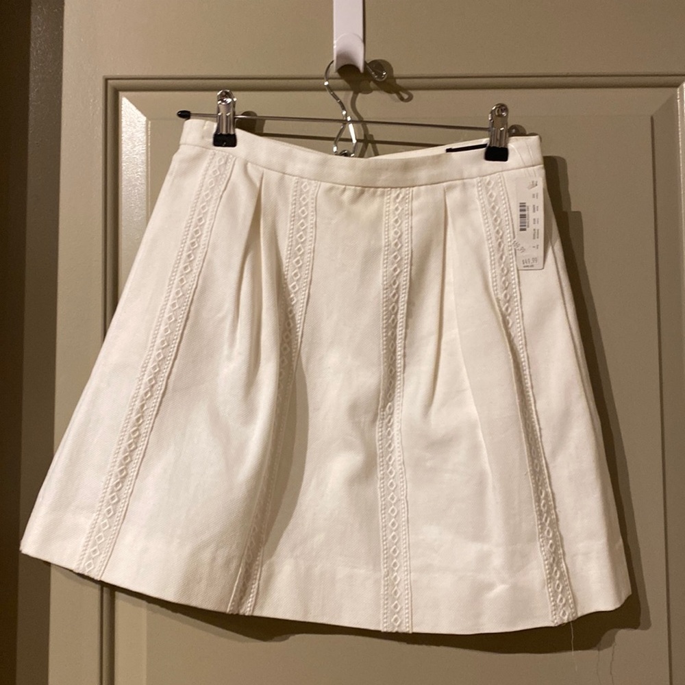 J. Crew white skirt